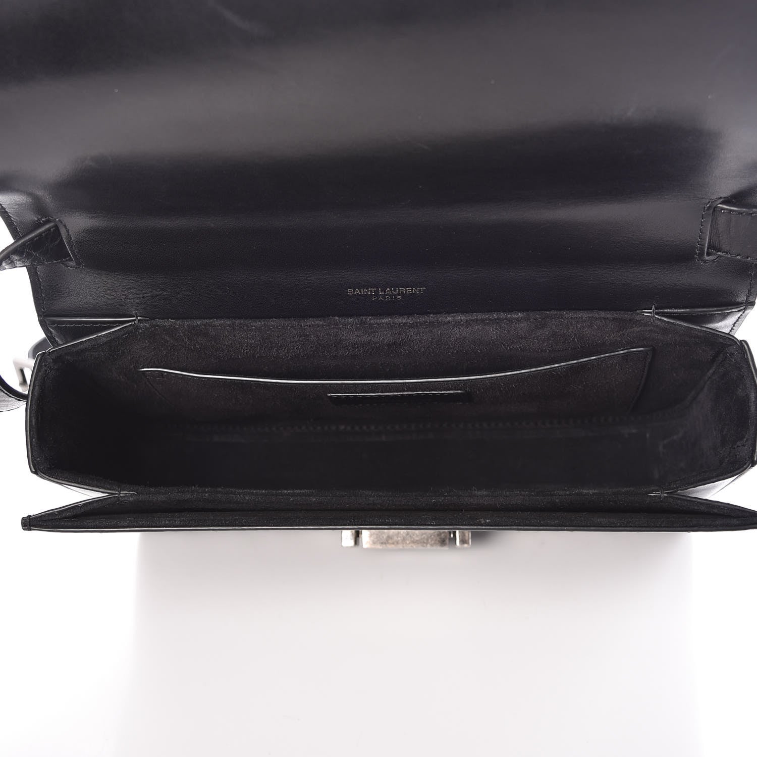 Saint Laurent Shiny Soft Calfskin Anguille Medium Bellechasse Black 5 of 10