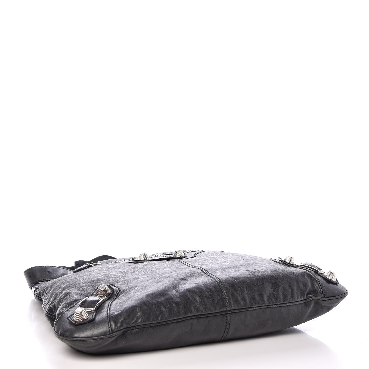 Balenciaga Chevre Giant 21 Silver Hardware Besace Hobo Black 4 of 10