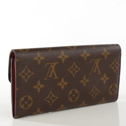Louis Vuitton Damier Ebene Emilie Wallet Red 3 of 8
