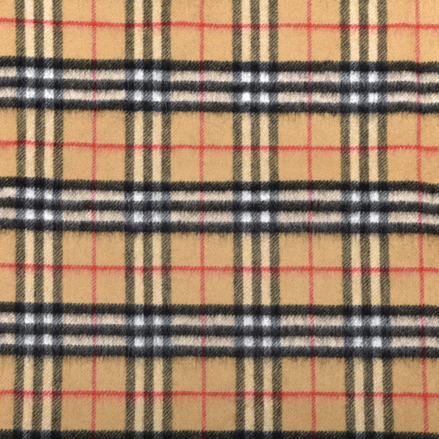 Burberry Cashmere House Check Fringe Cape Scarf Archive Beige 4 of 4