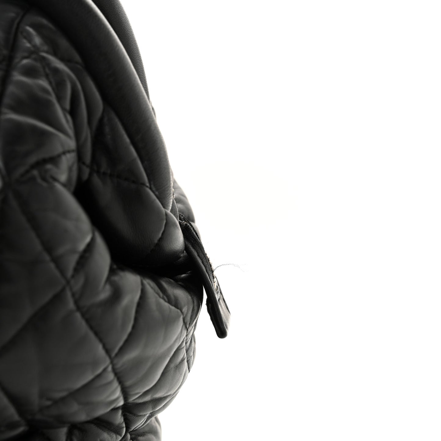 Lambskin Coco Cocoon Bowler Black
