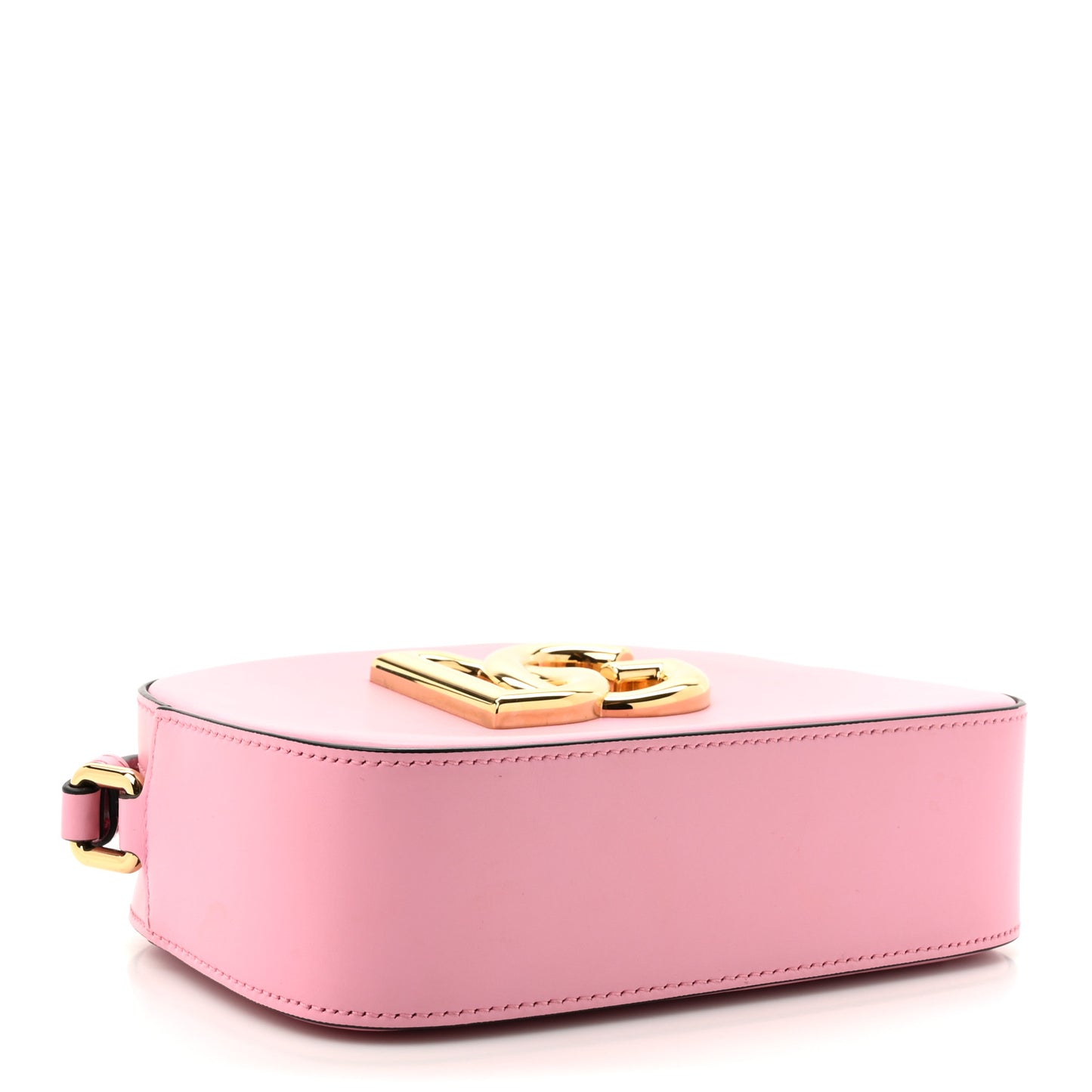DOLCE GABBANA Calfskin Hot Stuff DG Logo 3.5 Crossbody Bag Baby Pink