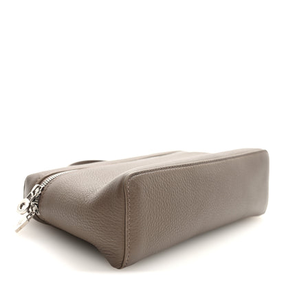 Loro Piana Grained Calfskin L19 Extra Pocket Pouch Warm Mastic 4 of 9