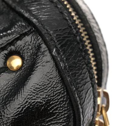 Saint Laurent Textured Patent Calfskin Large Muse Black 12 of 15