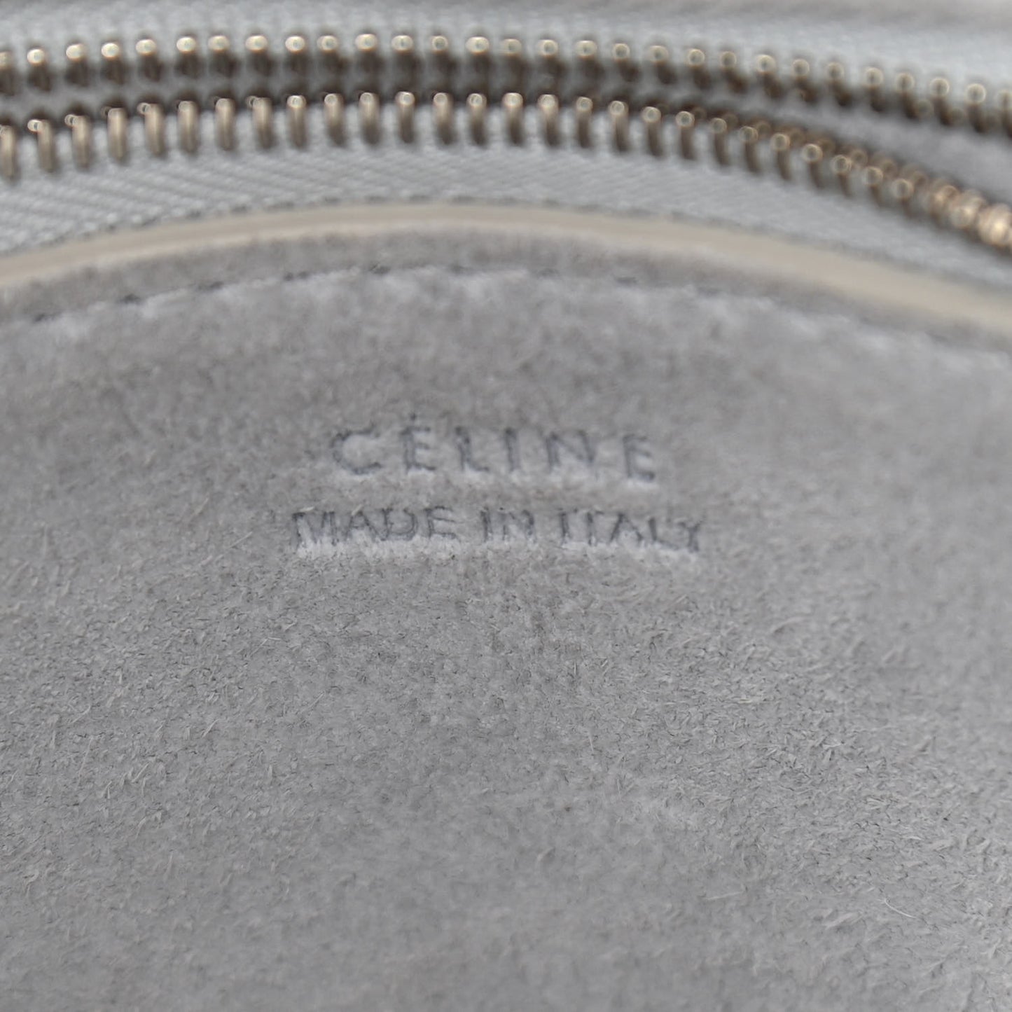 Soft Grained Calfskin Small Sangle Bucket Bag Storm