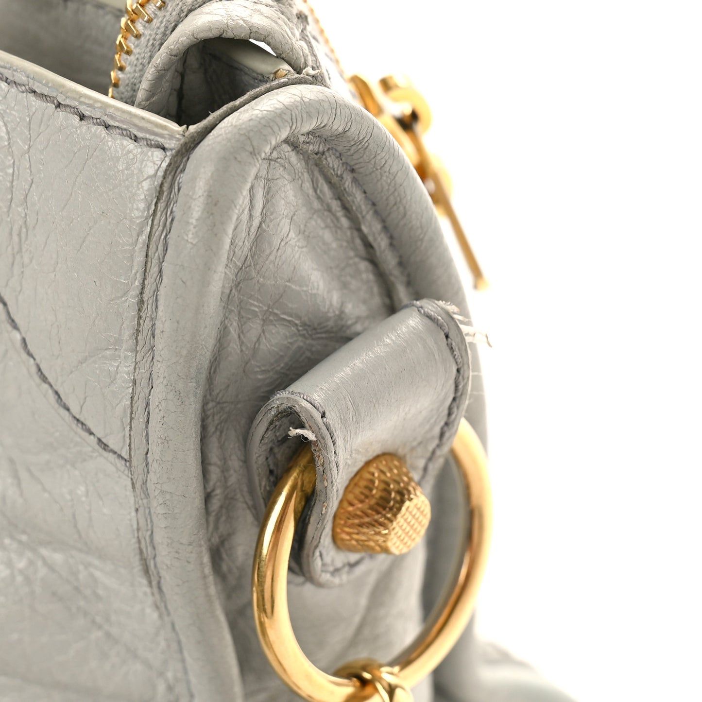 Agneau Giant 12 Gold Hardware Mini City Gris Melange