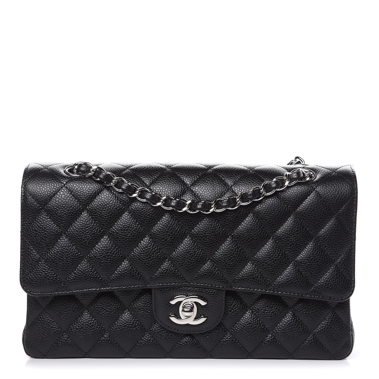 Chanel Caviar Quilted Medium Double Flap Black 1 of 10