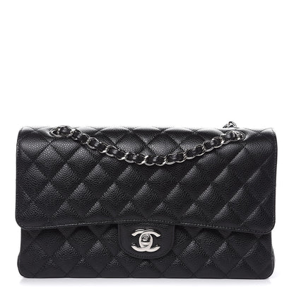 Chanel Caviar Quilted Medium Double Flap Black 1 of 10