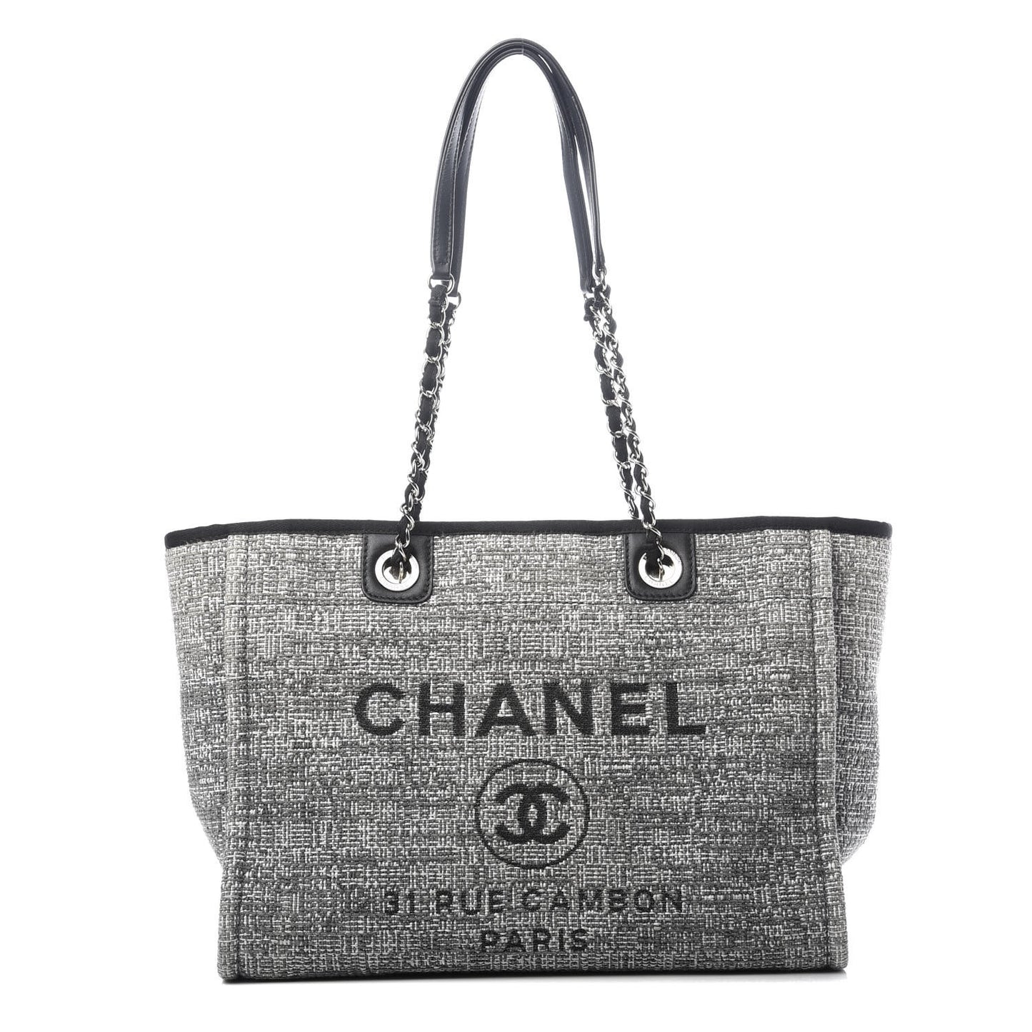 Canvas Small Deauville Tote Grey