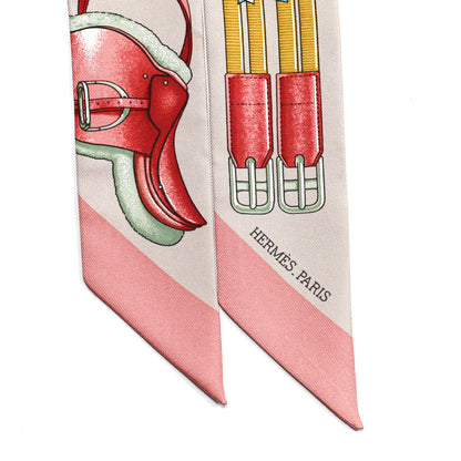 Hermes Silk Jumping Twilly Beige Rose Vieux Rose 2 of 5