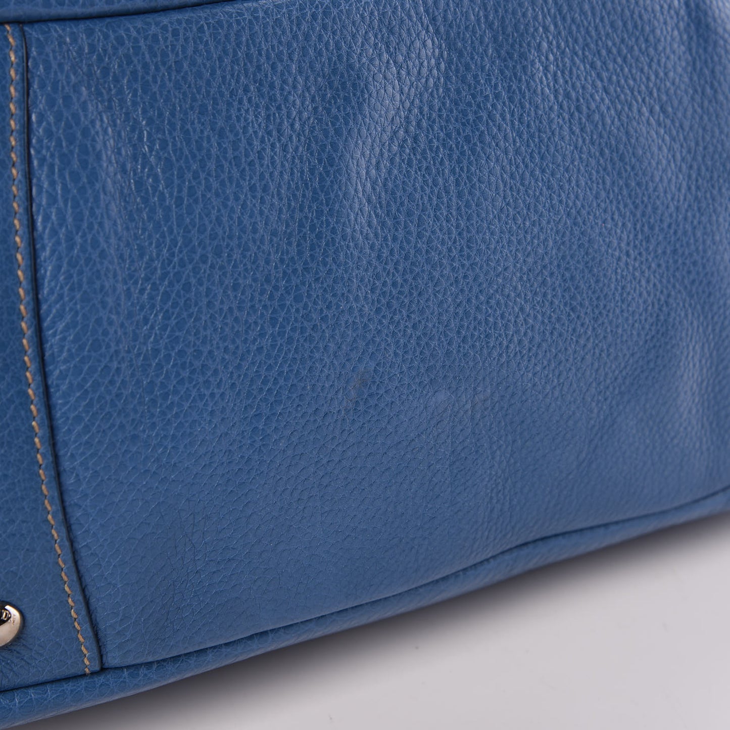 Vitello Daino Dome Satchel Cobalto