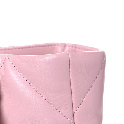 Chanel Lambskin Quilted Chanel 19 Shopping Bag Pink 12 of 12