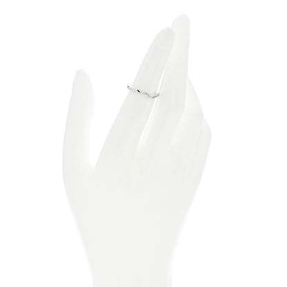 Tiffany Platinum Diamond Elsa Peretti Curved Wedding Band Ring 48 4.5 2 of 6
