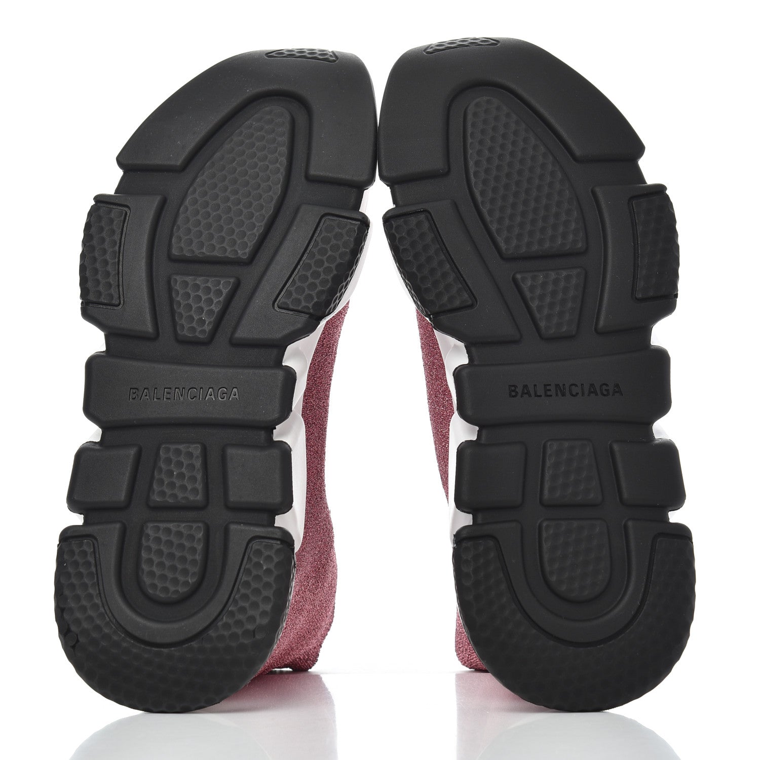 Balenciaga Laminated Knit Bi-Color Sole Womens Speed Sneakers 40 Pink White Black 5 of 9