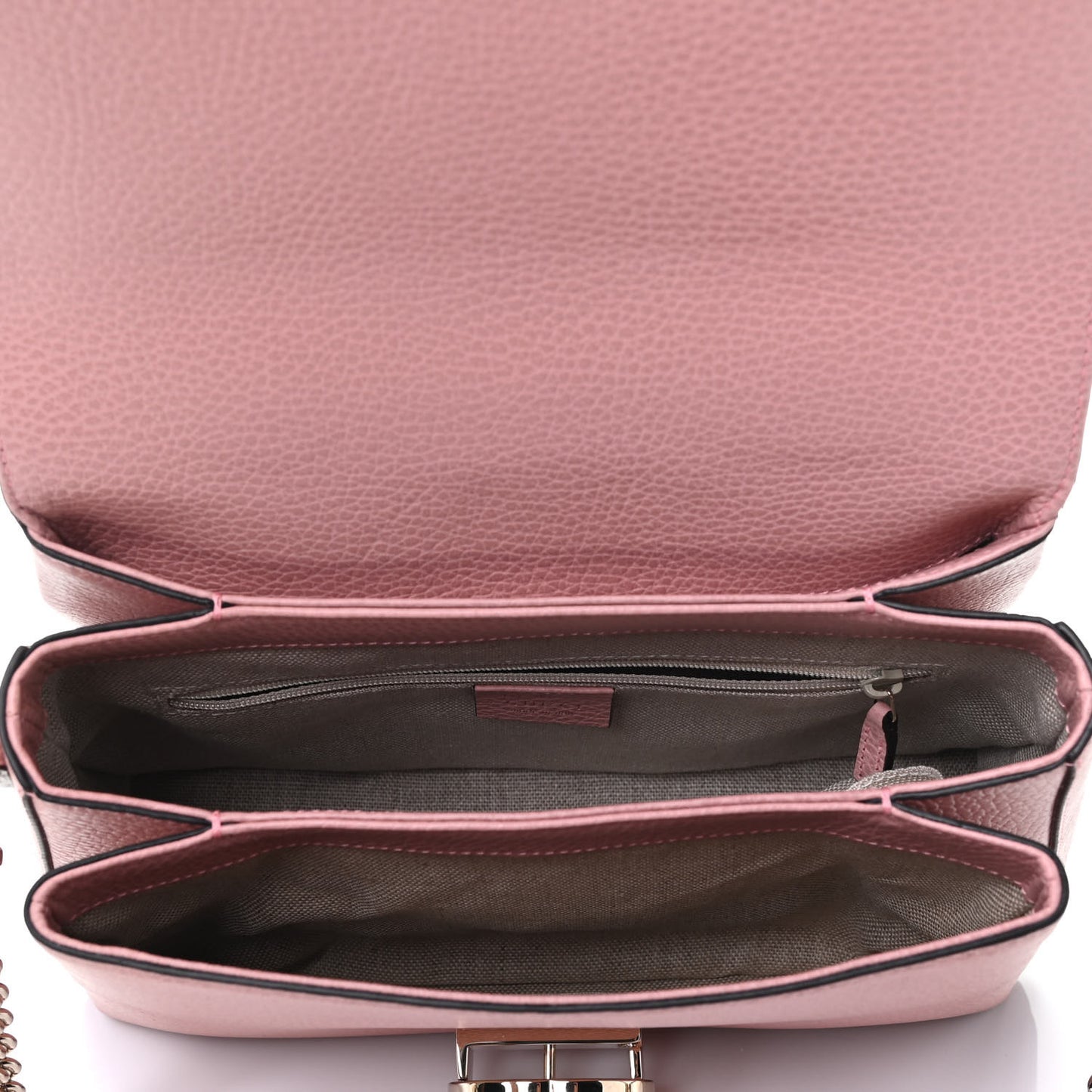 Dollar Calfskin Interlocking G Top Handle Shoulder Bag Soft Pink
