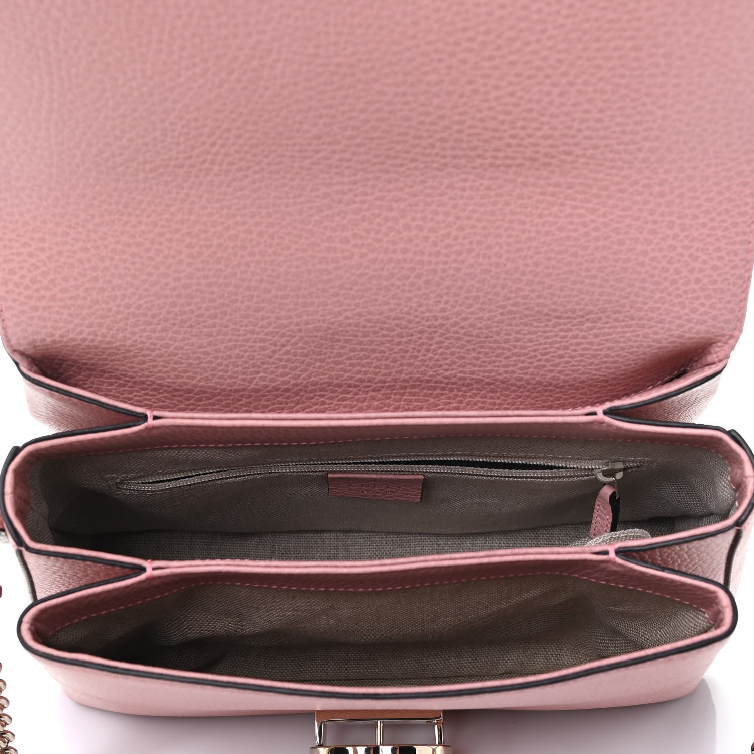 Gucci Dollar Calfskin Interlocking G Top Handle Shoulder Bag Soft Pink 4 of 4
