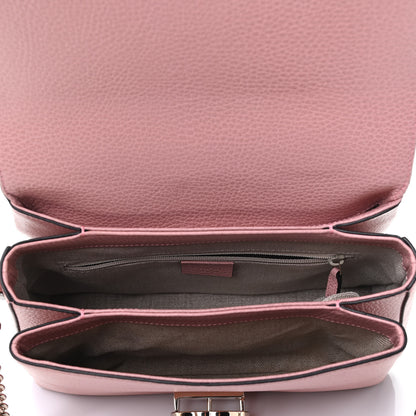 Gucci Dollar Calfskin Interlocking G Top Handle Shoulder Bag Soft Pink 4 of 4