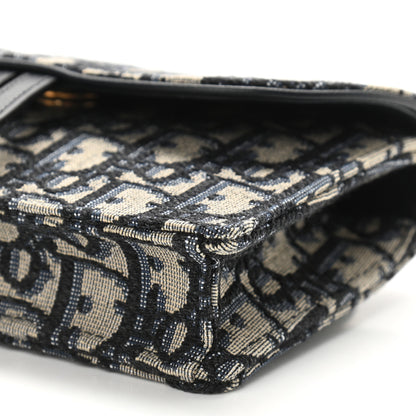 Christian Dior Oblique Saddle Belt Bag Blue 10 of 13