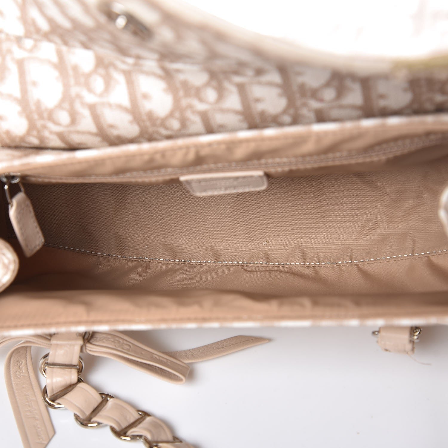 Christian Dior Monogram Romantique Trotter Bag Beige 5 of 9