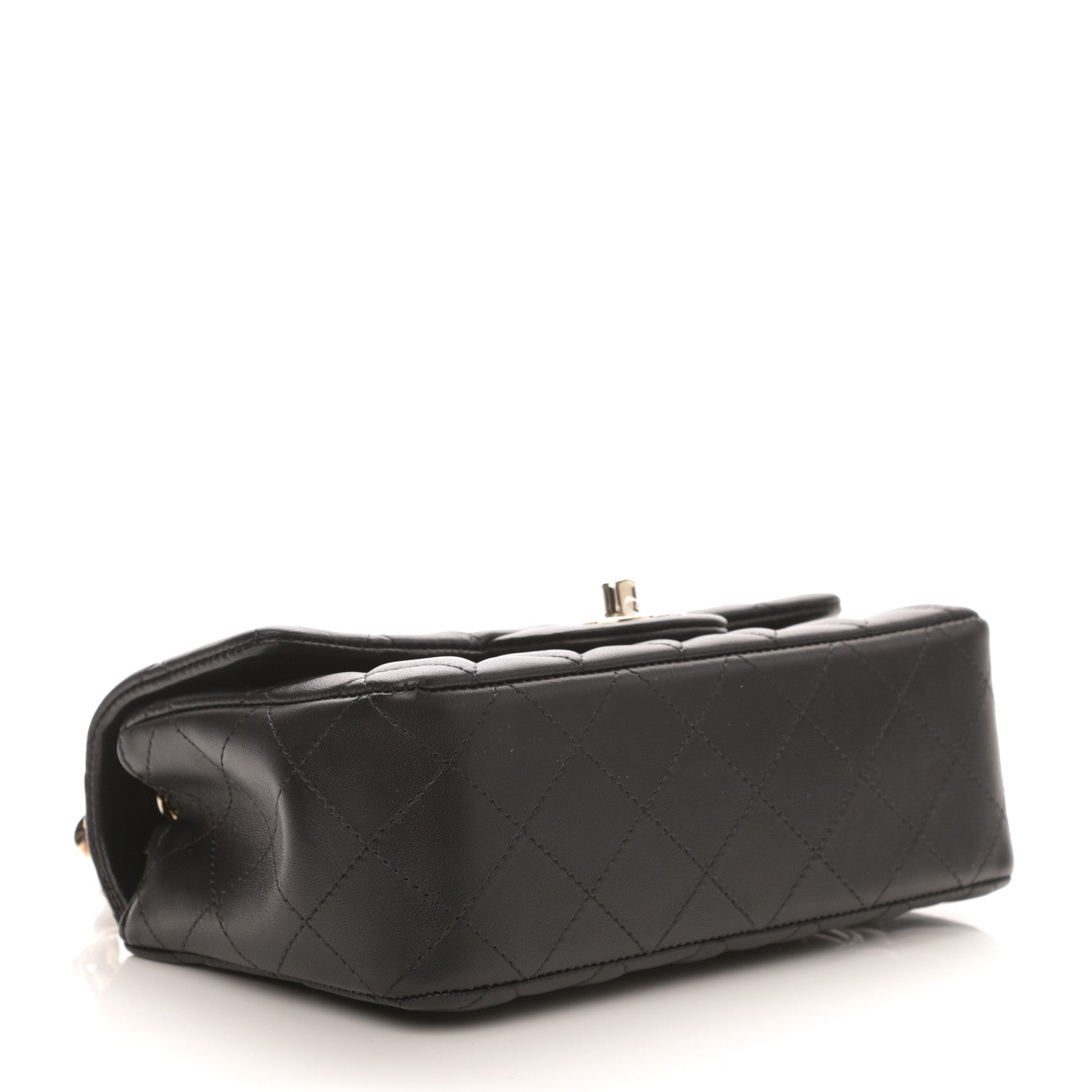 Chanel Lambskin Quilted Mini Coco Charms Rectangular Flap Black 4 of 9