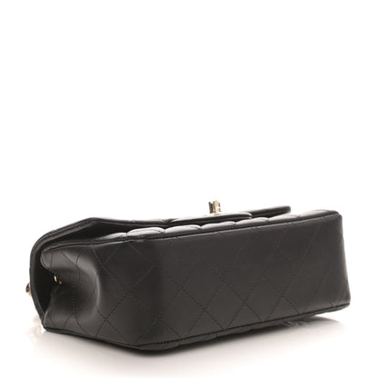 Chanel Lambskin Quilted Mini Coco Charms Rectangular Flap Black 4 of 9