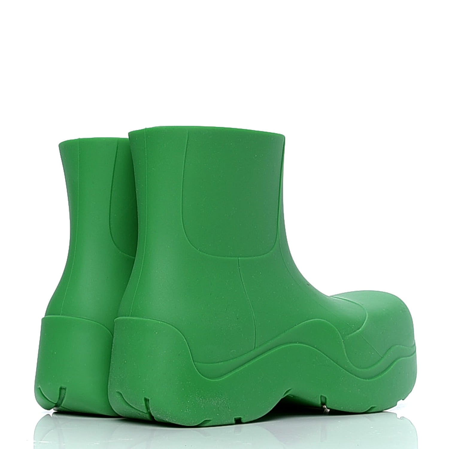 Bottega Veneta Rubber Puddle Ankle Boots 37 Grass 3 of 6