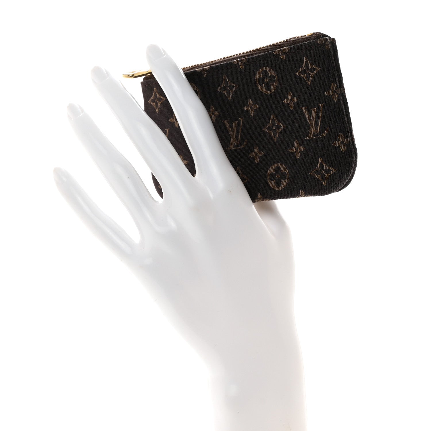 Louis Vuitton Mini Lin Key Pouch Ebene 2 of 7