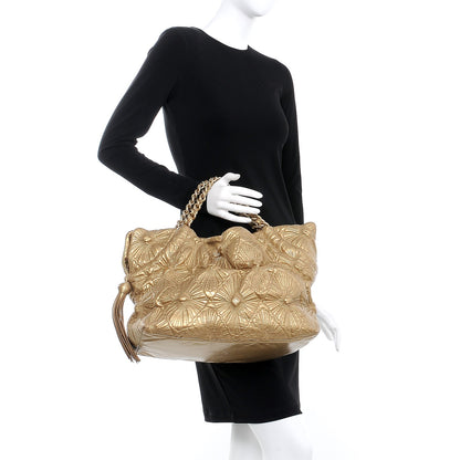 Chanel Calfskin Embroidered Ca D’Oro Tote Gold 2 of 7