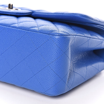 Chanel Caviar Quilted Jumbo Double Flap Blue 10 of 10