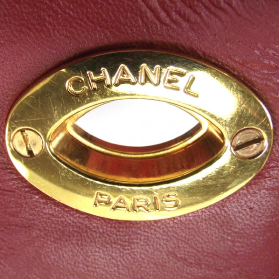 Lambskin Quilted Shoulder Bag Red