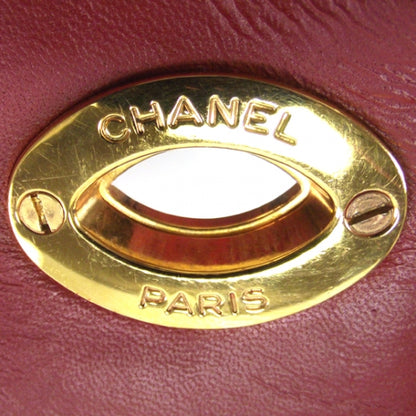 Chanel Lambskin Quilted Shoulder Bag Red 12 of 13