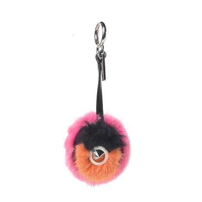 Fendi Mink Fox Fur QuTweet Coucou Bag Bug Charm Pink 1 of 3