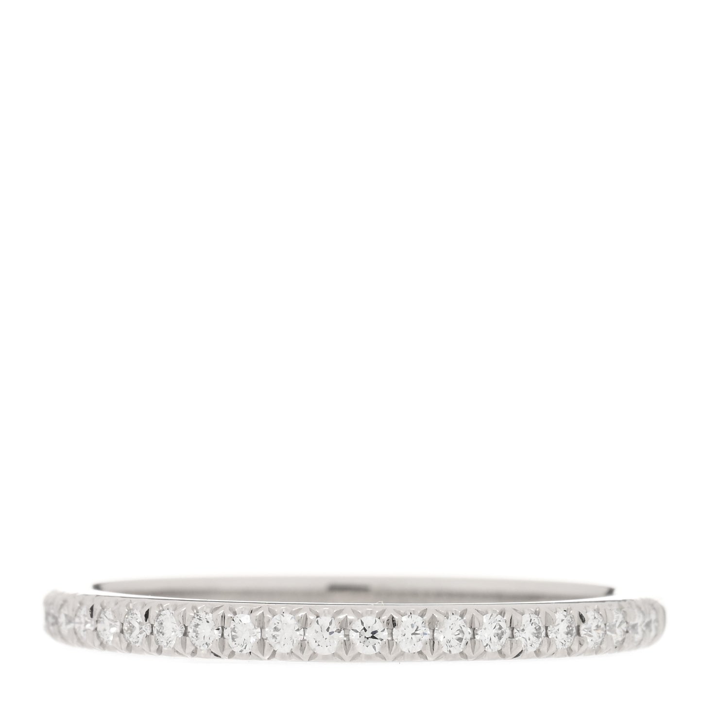 Platinum Diamond .22ctw Soleste Half Circle Band Ring 58 8.25