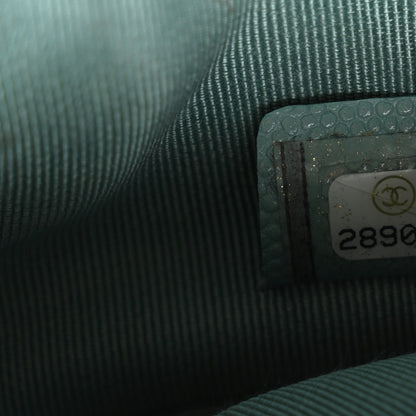 Chanel Caviar Quilted Small Cosmetic Case Light Blue 7 of 8