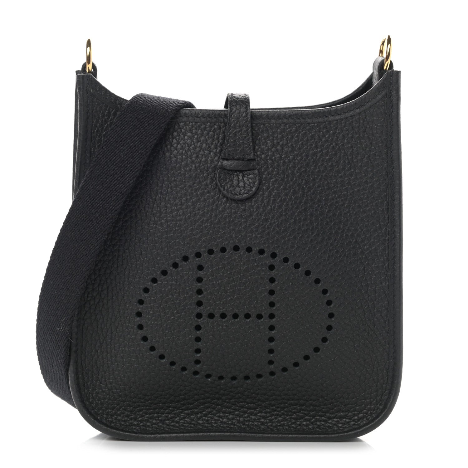 Hermes Taurillon Clemence Evelyne TPM Black 1 of 10