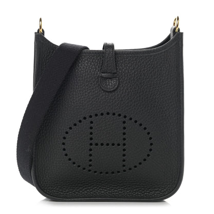 Hermes Taurillon Clemence Evelyne TPM Black 1 of 10