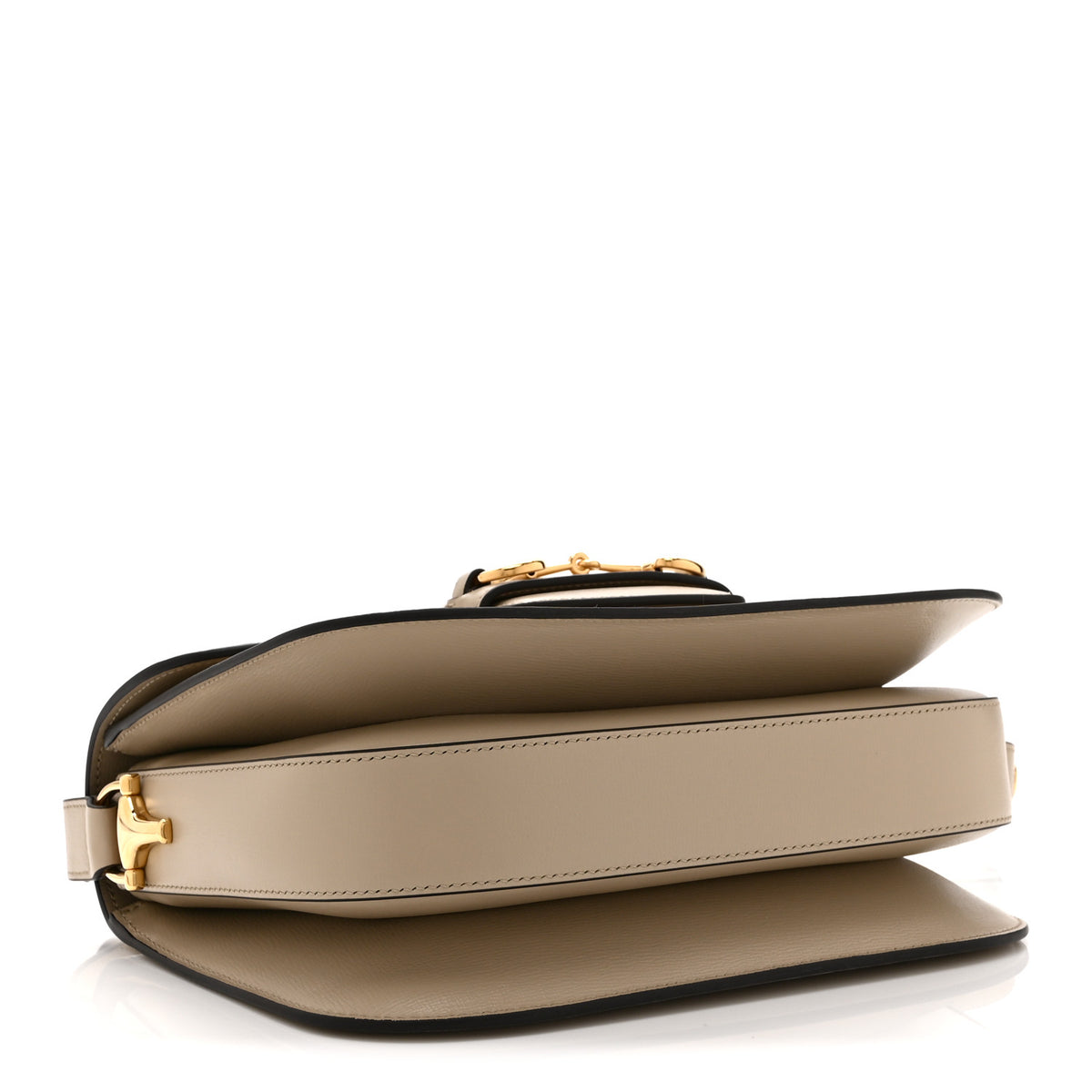 Gucci Azalea Calfskin Horsebit 1955 Shoulder Bag  Oatmeal 4 of 11