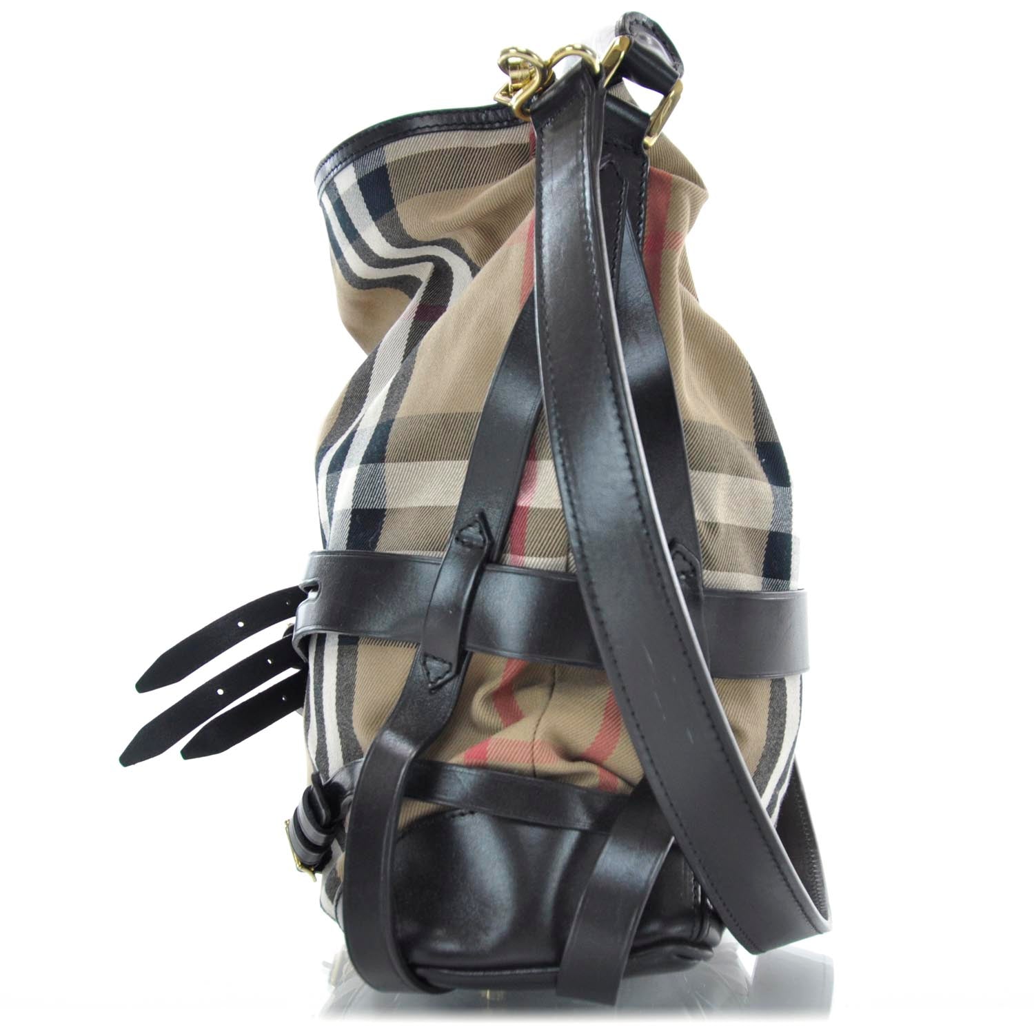 Burberry House Check Bridle Calfskin Medium Gosford Hobo 4 of 11