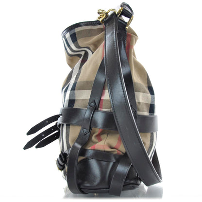 Burberry House Check Bridle Calfskin Medium Gosford Hobo 4 of 11