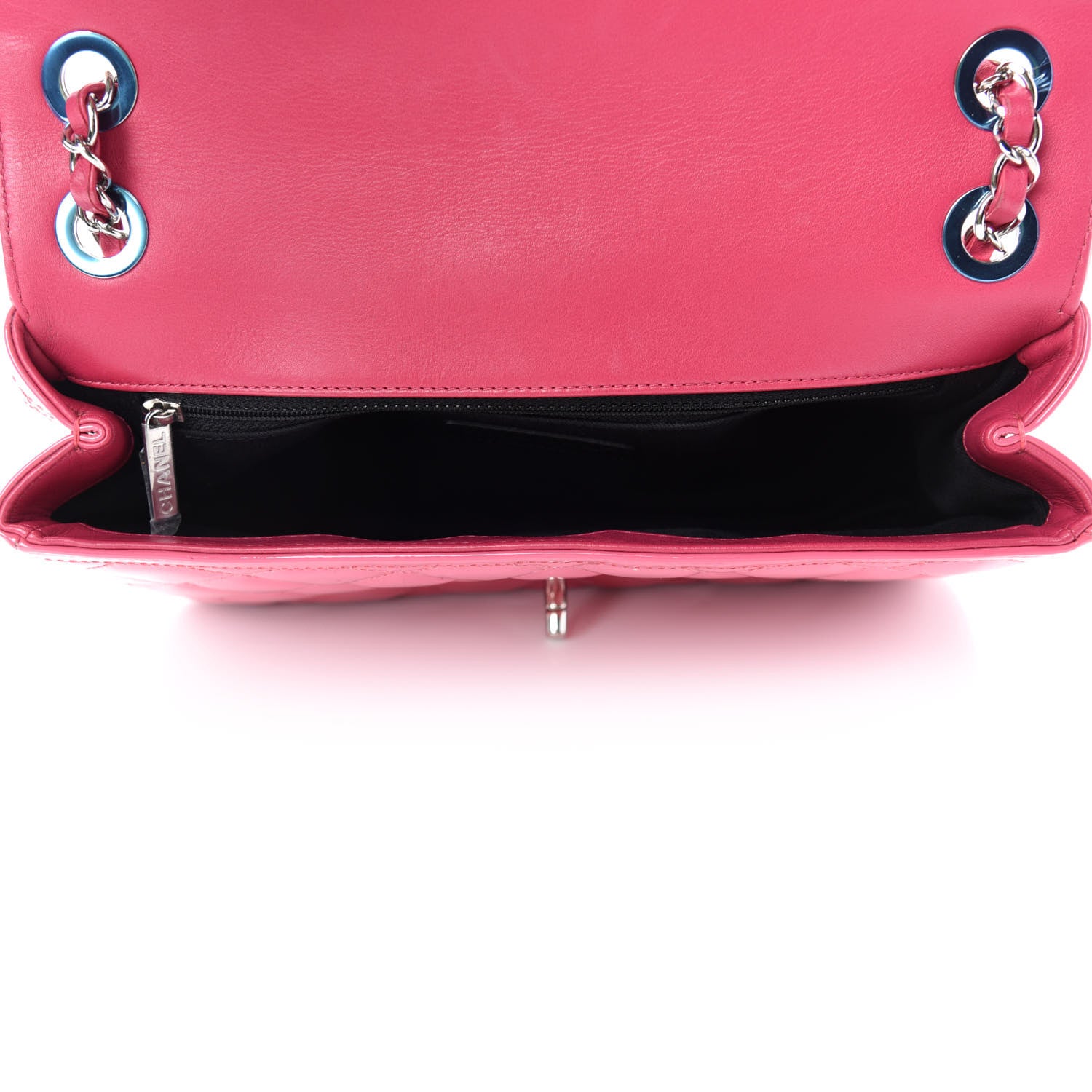 Chanel Patent Quilted Large Coco Shine Flap Pink 6 of 11