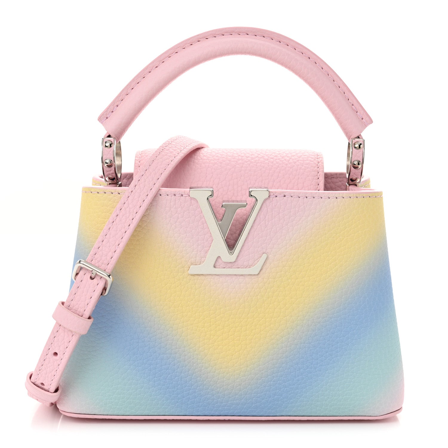 Louis Vuitton Taurillon Mini Degrade Rainbow V Capucines 1 of 11