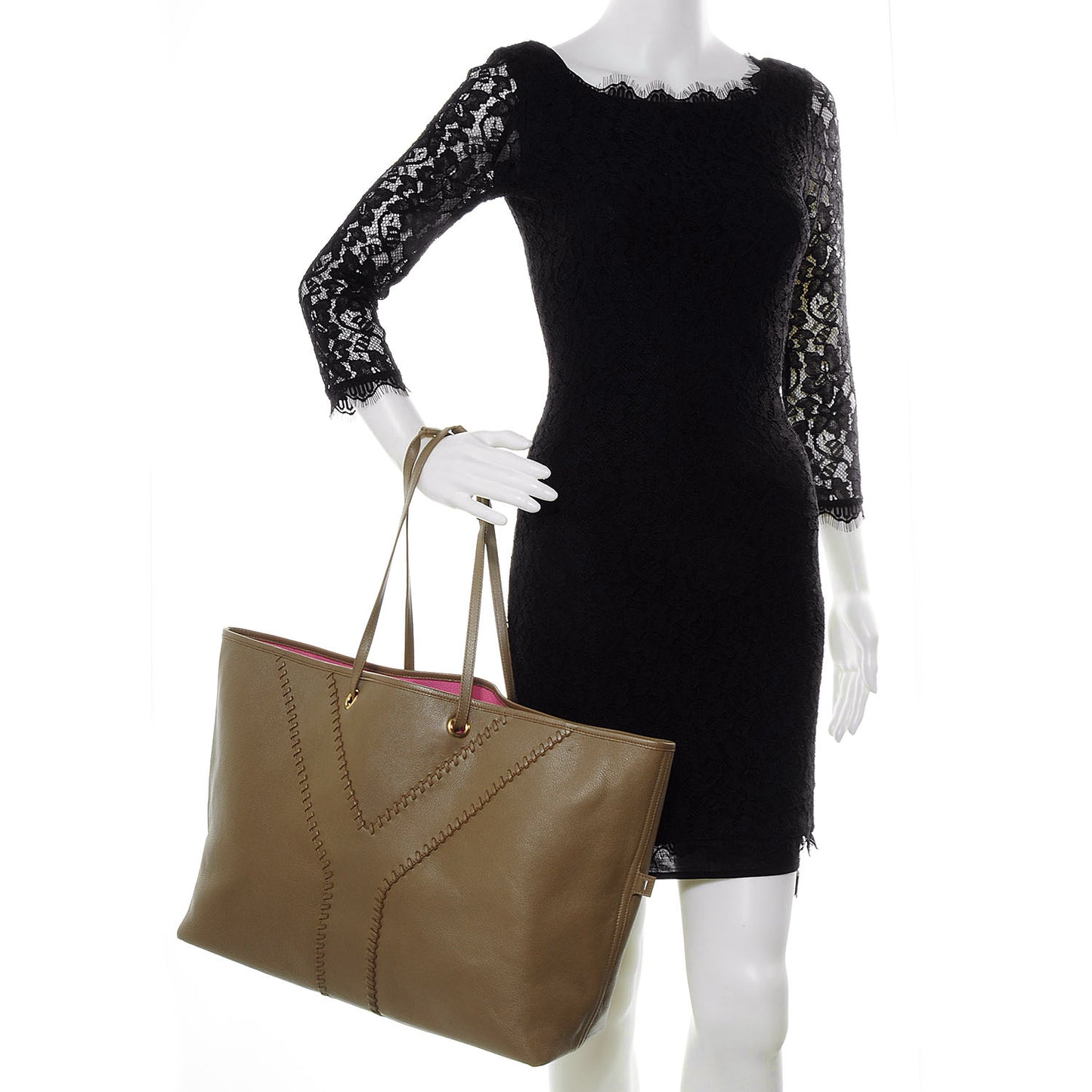 Leather Large Neo Double Reversible Tote Camel