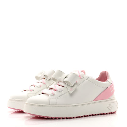 Louis Vuitton Time Out Bow Sneakers 40 White Pink 3 of 9