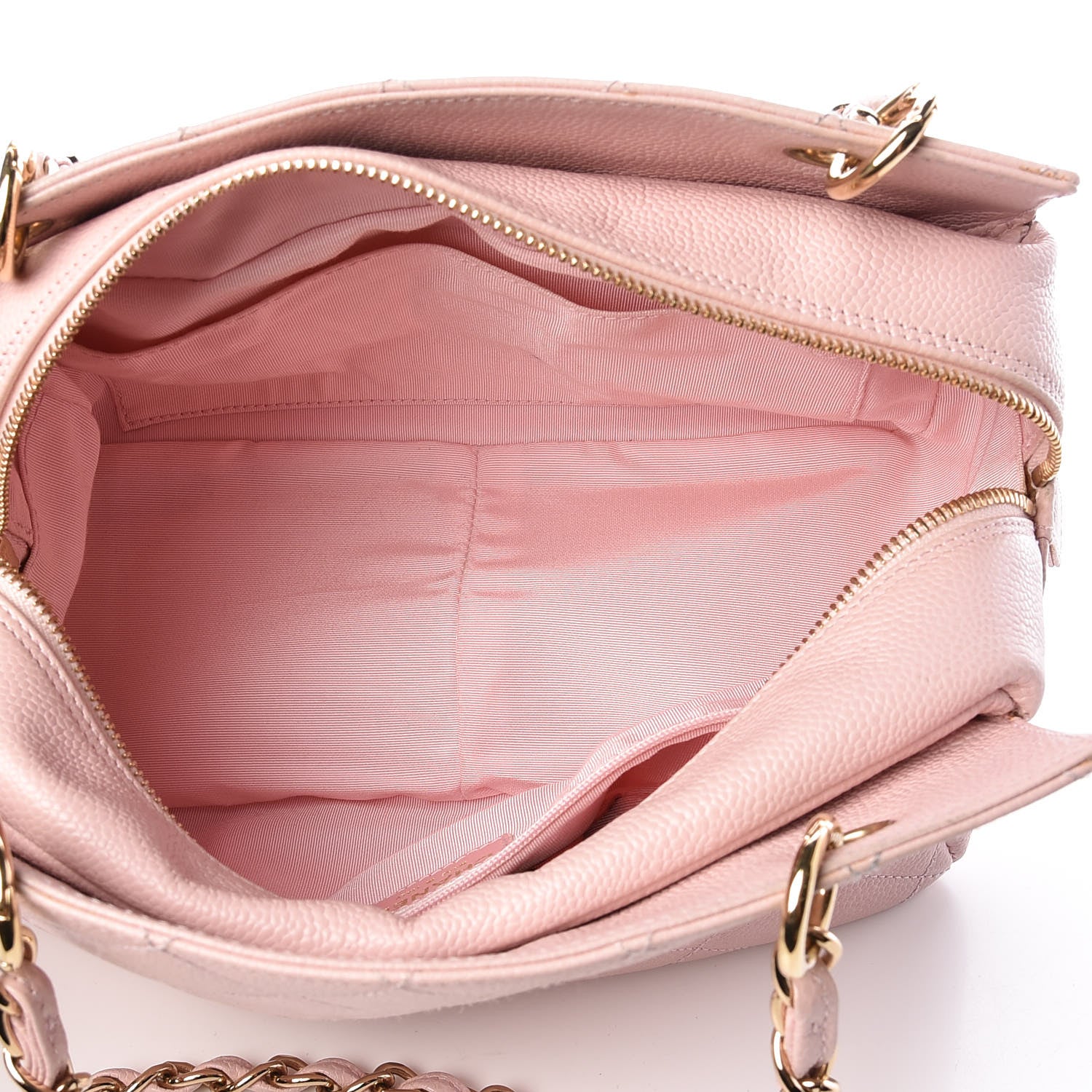 Chanel Caviar Quilted Petit Timeless Shopping Tote PTT Pink 5 of 12