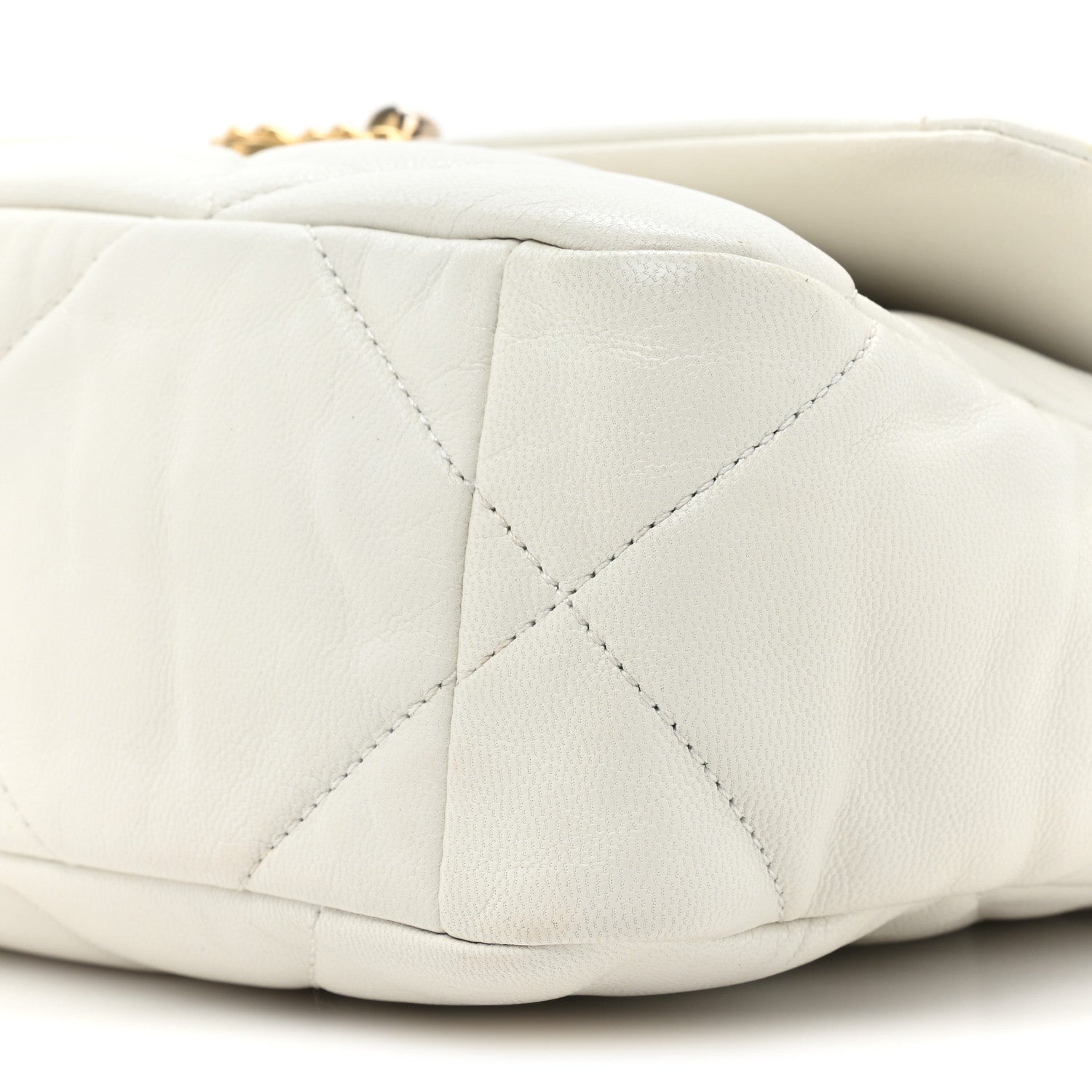 Chanel Lambskin Quilted Medium Chanel 19 Flap White 8 of 13