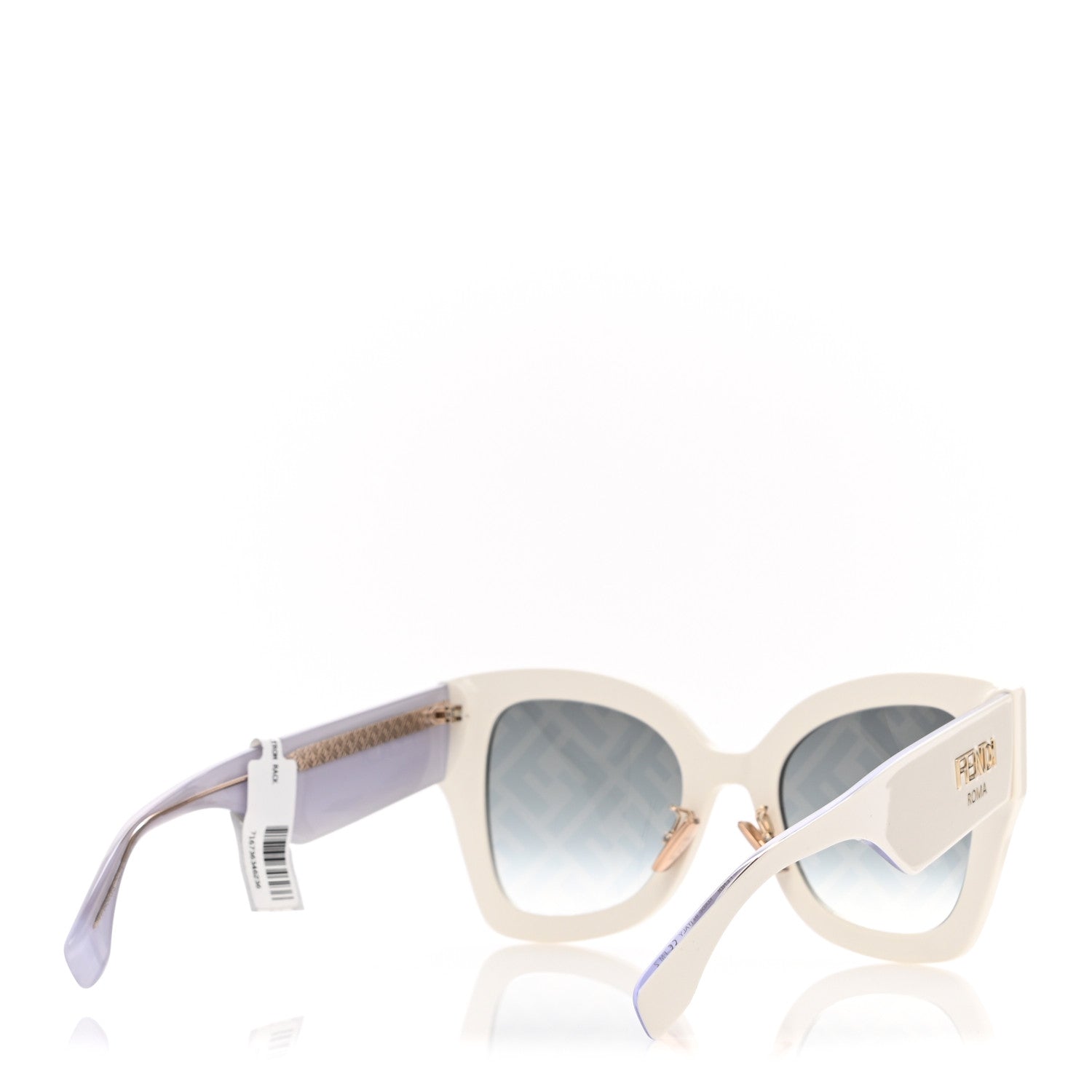 Fendi Acetate FF Sunglasses FF 0434/G/S White Gold 4 of 8
