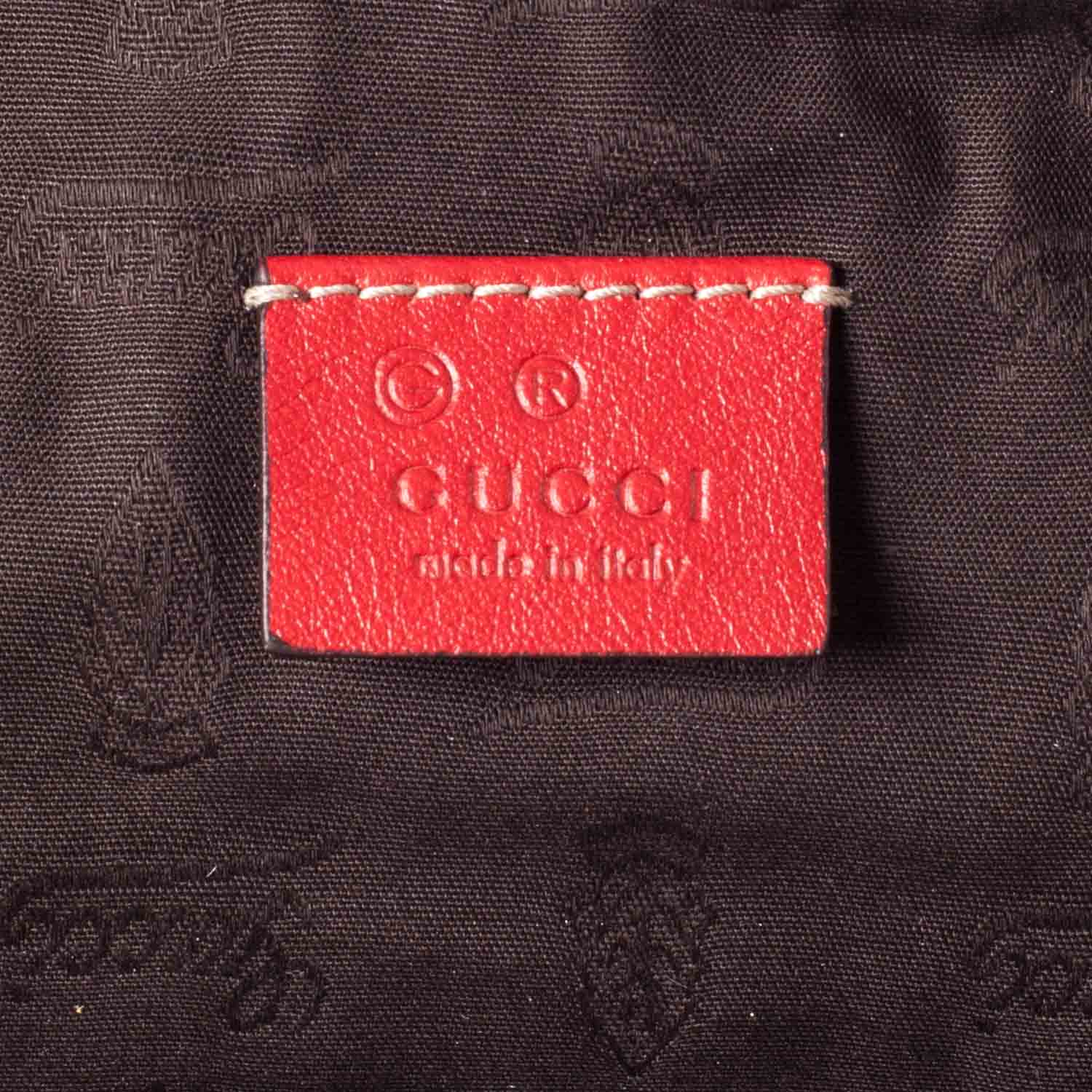 Gucci Guccissima Cosmetic Case Red 8 of 9
