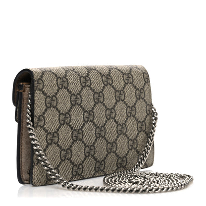 Gucci GG Supreme Monogram Super Mini Dionysus Shoulder Bag Taupe 3 of 9