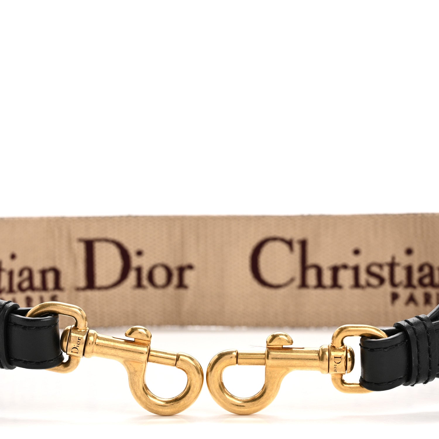 Christian Dior Canvas Embroidered Shoulder Strap Burgundy 3 of 9