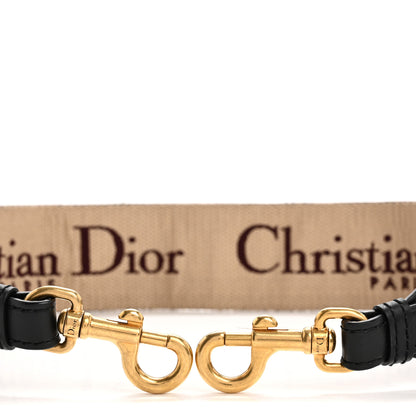 Christian Dior Canvas Embroidered Shoulder Strap Burgundy 3 of 9